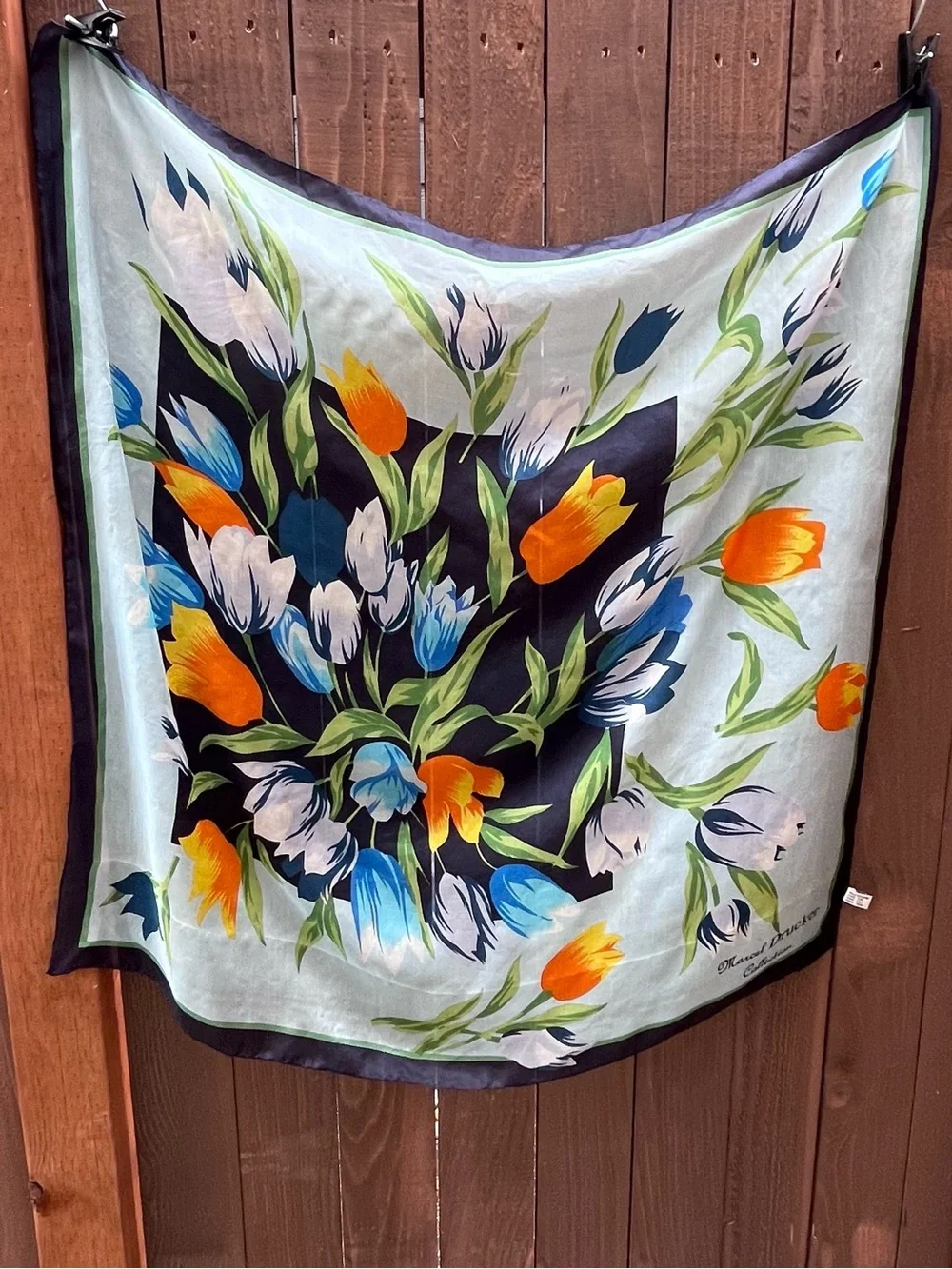 Vintage Marcel Drucker 💯 % Silk Scarf